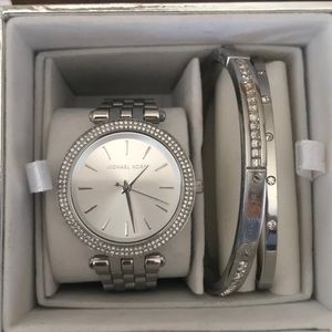 Michael Kors Watch And Bracelet Set